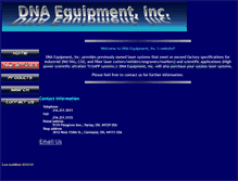 Tablet Screenshot of dnaequipment.com